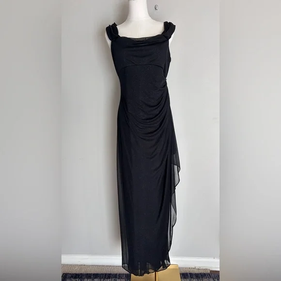 sachin and babi light blue dress 1990s Vintage Evening Gown Jessica Mcclintok for Dillards